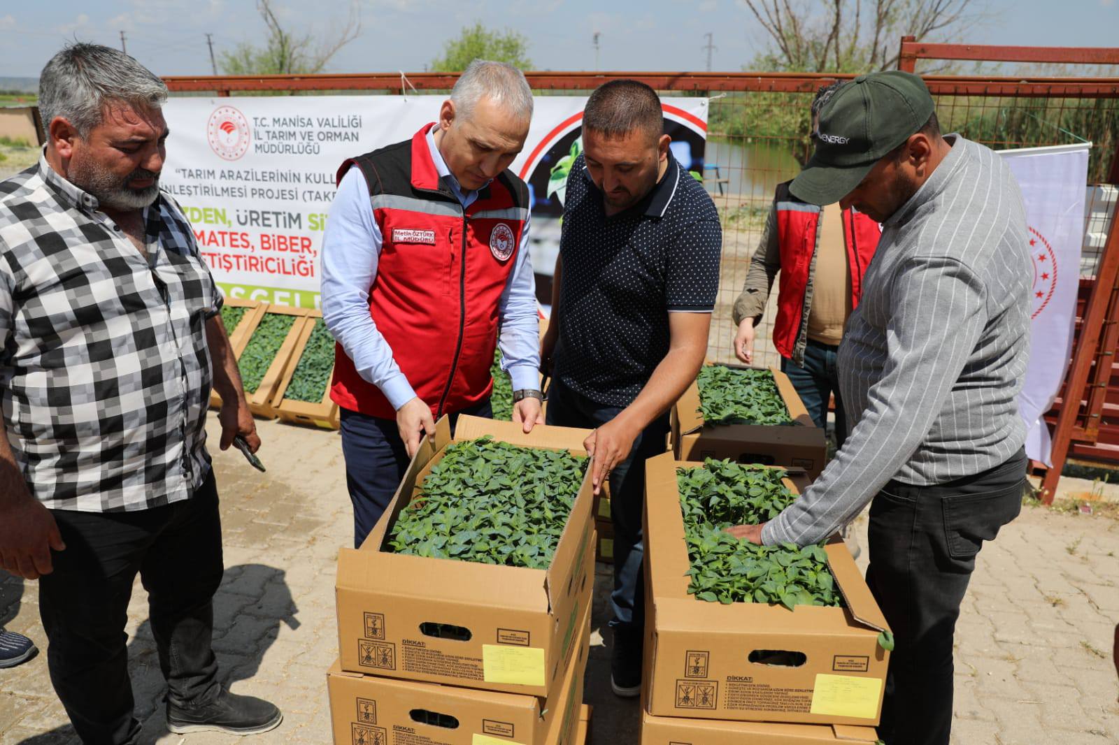 Sarıgöl’de Feromon tuzak dağıtımı yapıldı