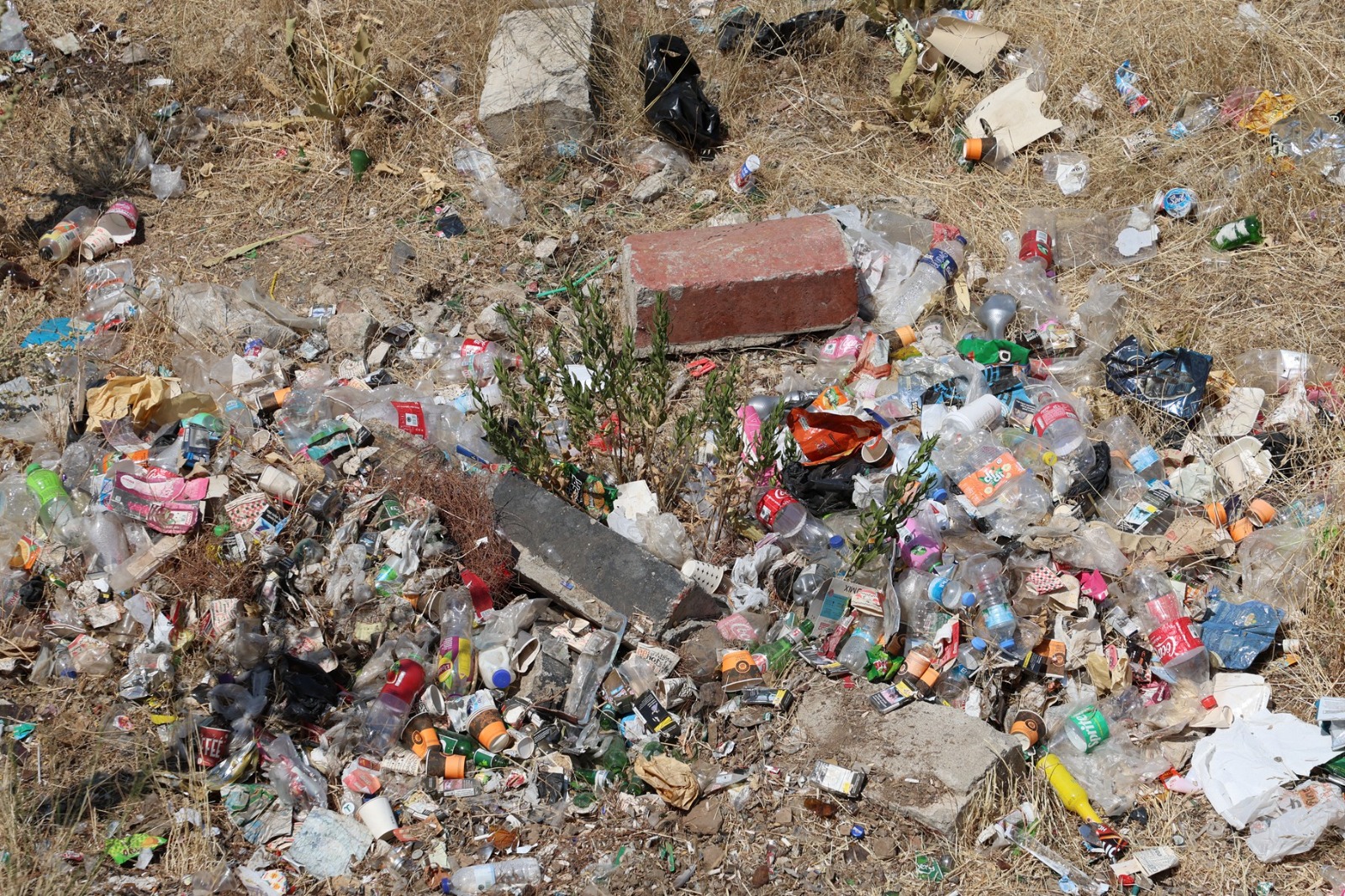 Spil Yolu'nda 20 kamyon çöp toplandı