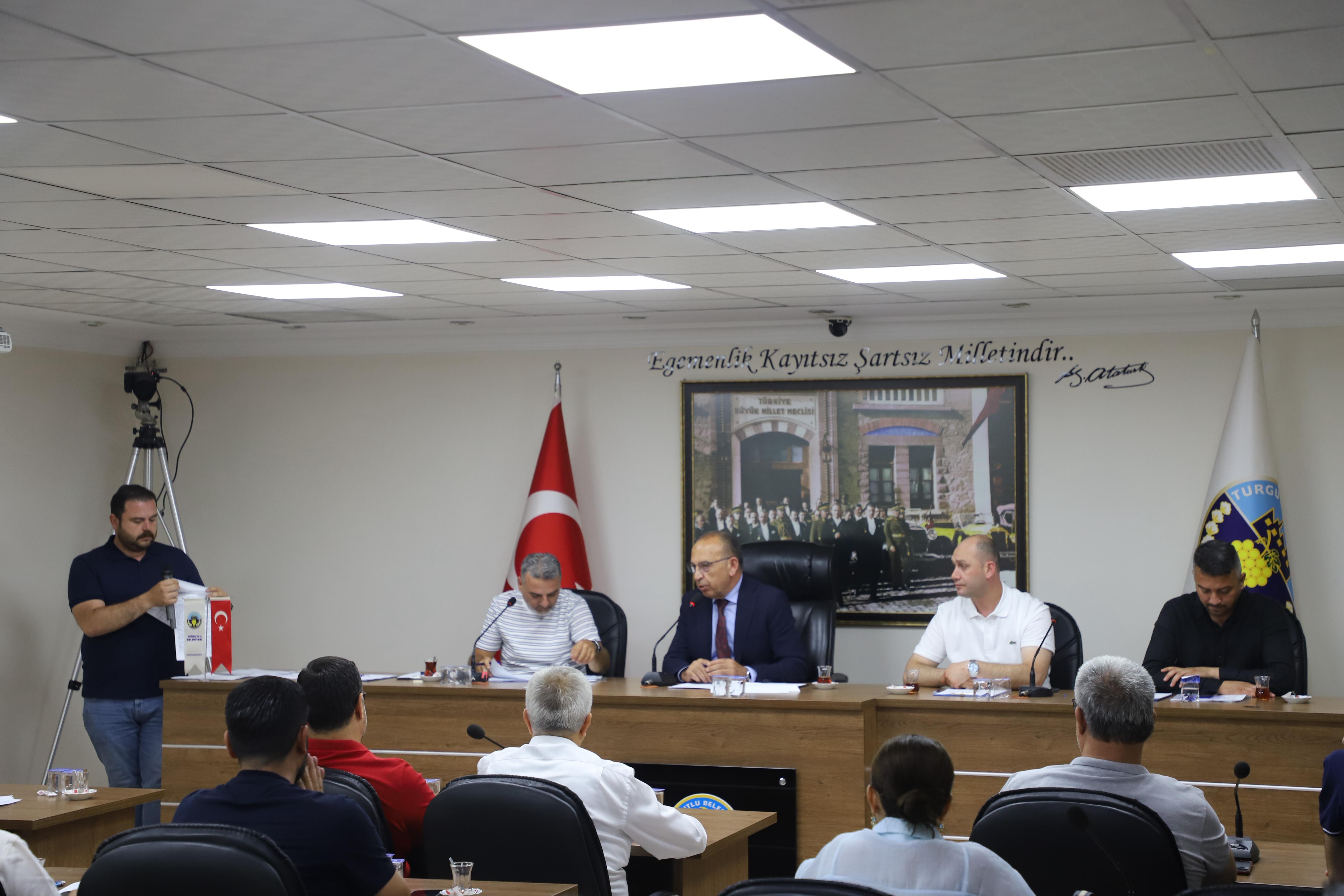 Turgutlu Belediyesi Meclisi 5 Ağustos Salı Günü Toplanacak