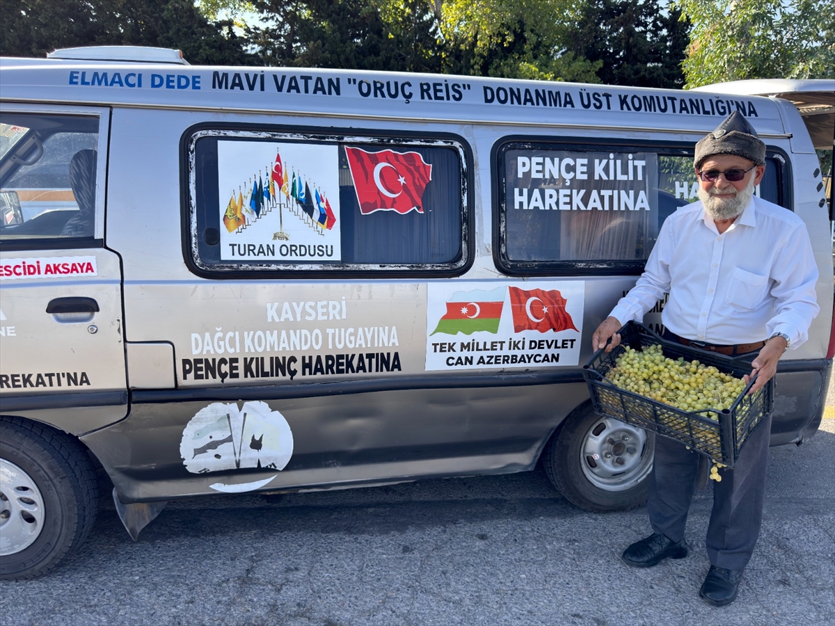Askerlerin gönlünde taht kuran Elmacı Dede, İzmir’e üzüm getirdi