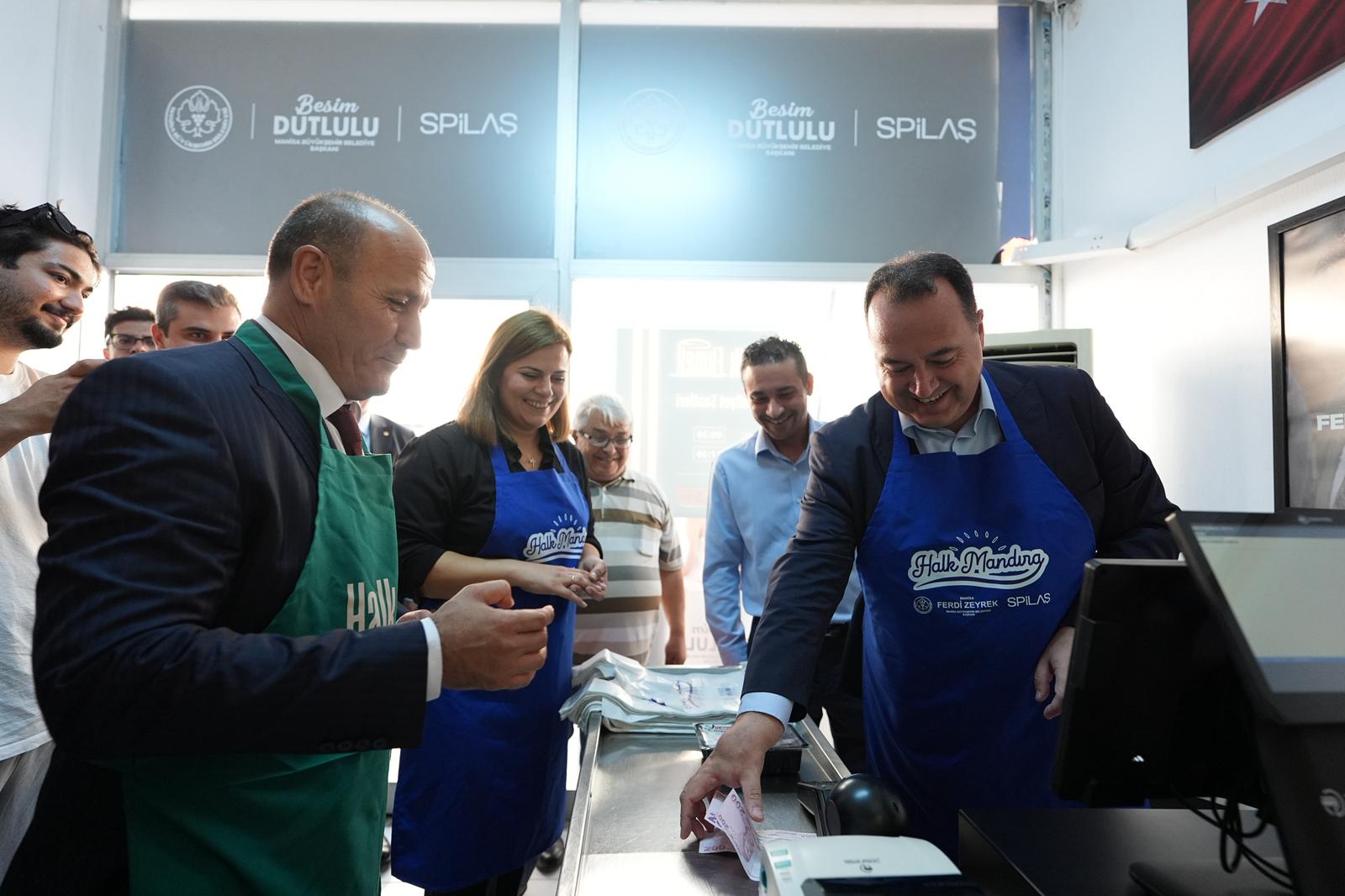 Halk Ekmek ve Halk Mandıra Ahmetli'de Hizmete Açıldı