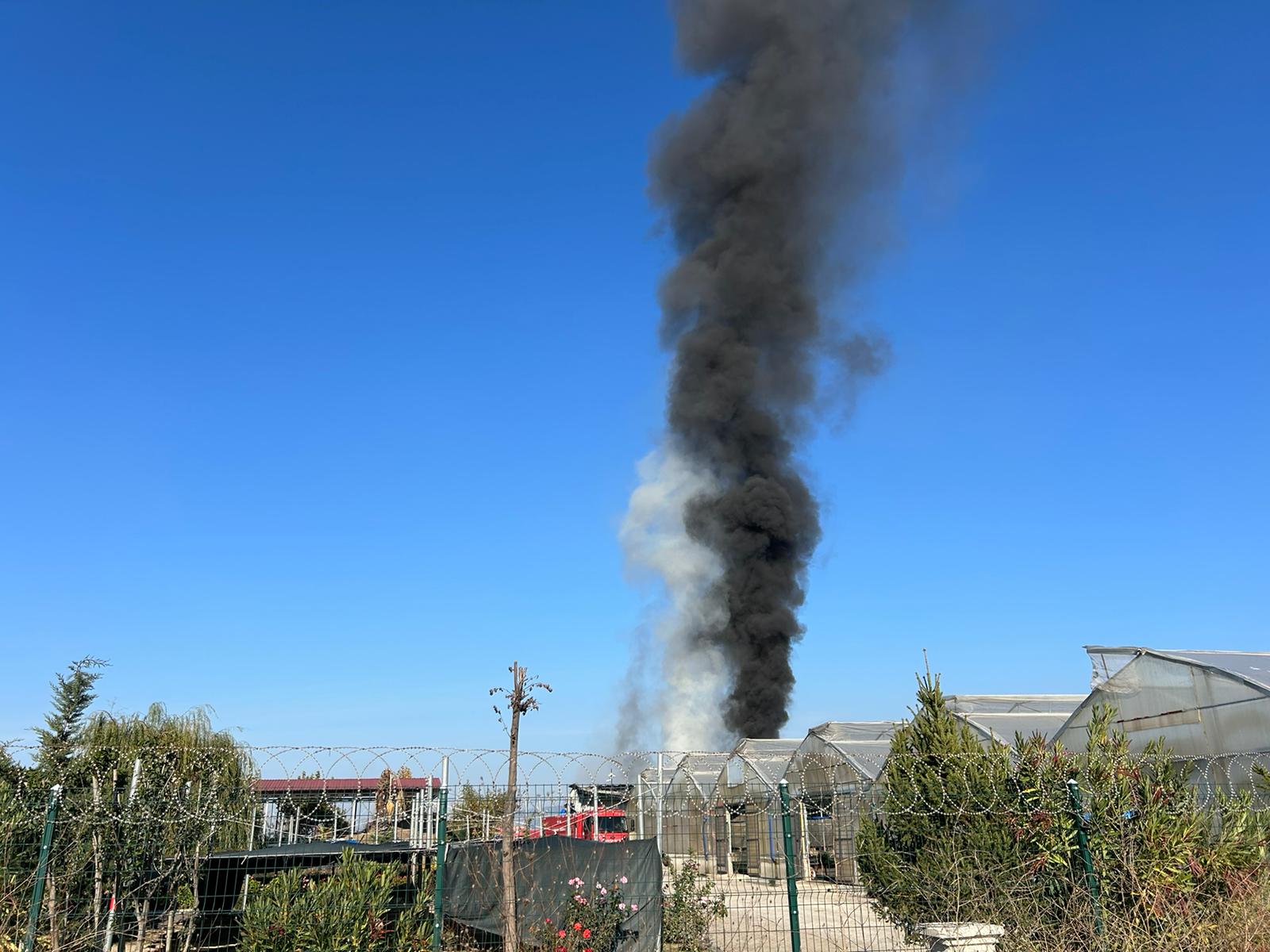 Serada çıkan yangın söndürüldü