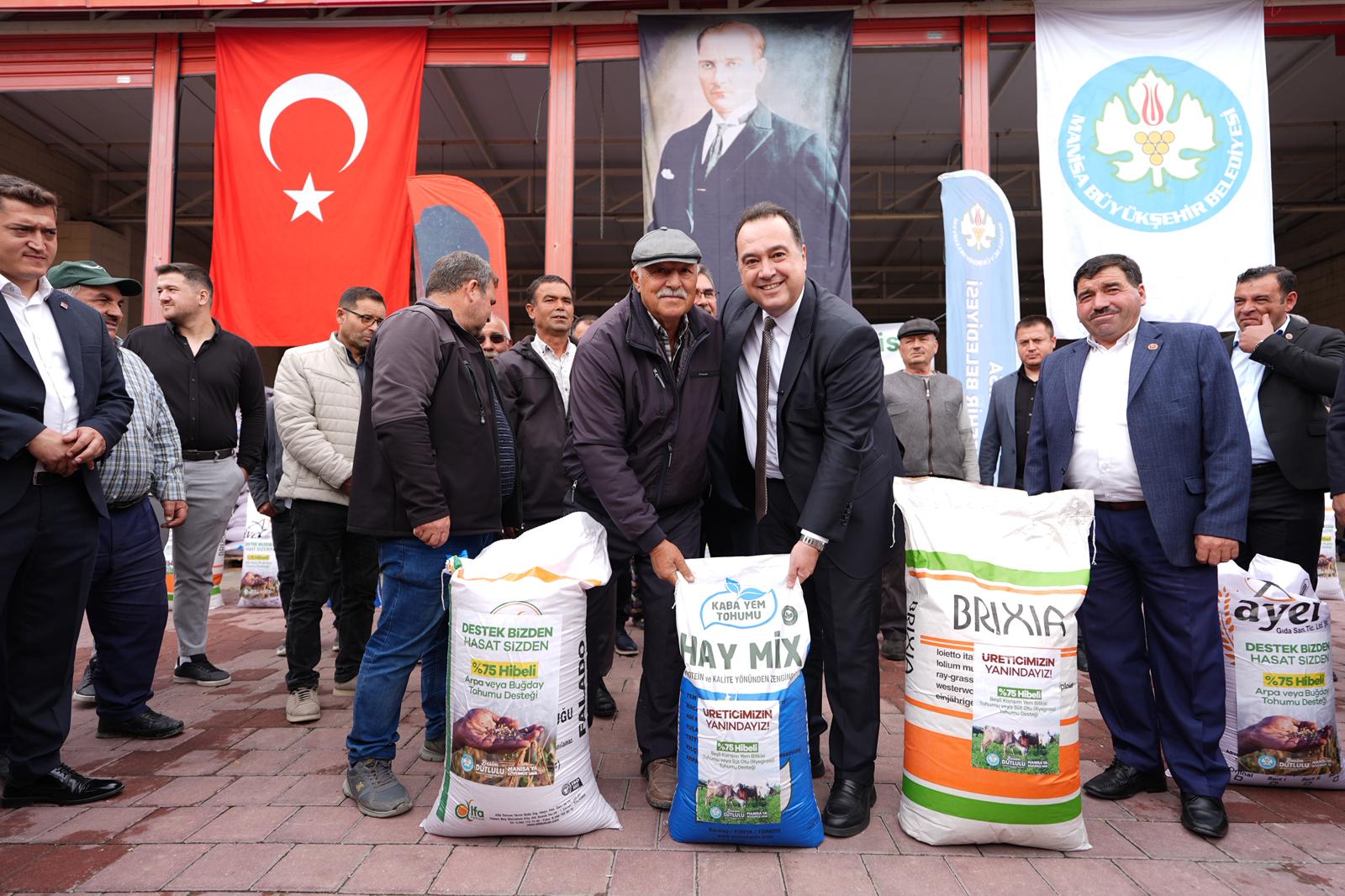 Büyükşehir’den Üreticilere 525 Ton Hububat ve Yem Tohumu Desteği