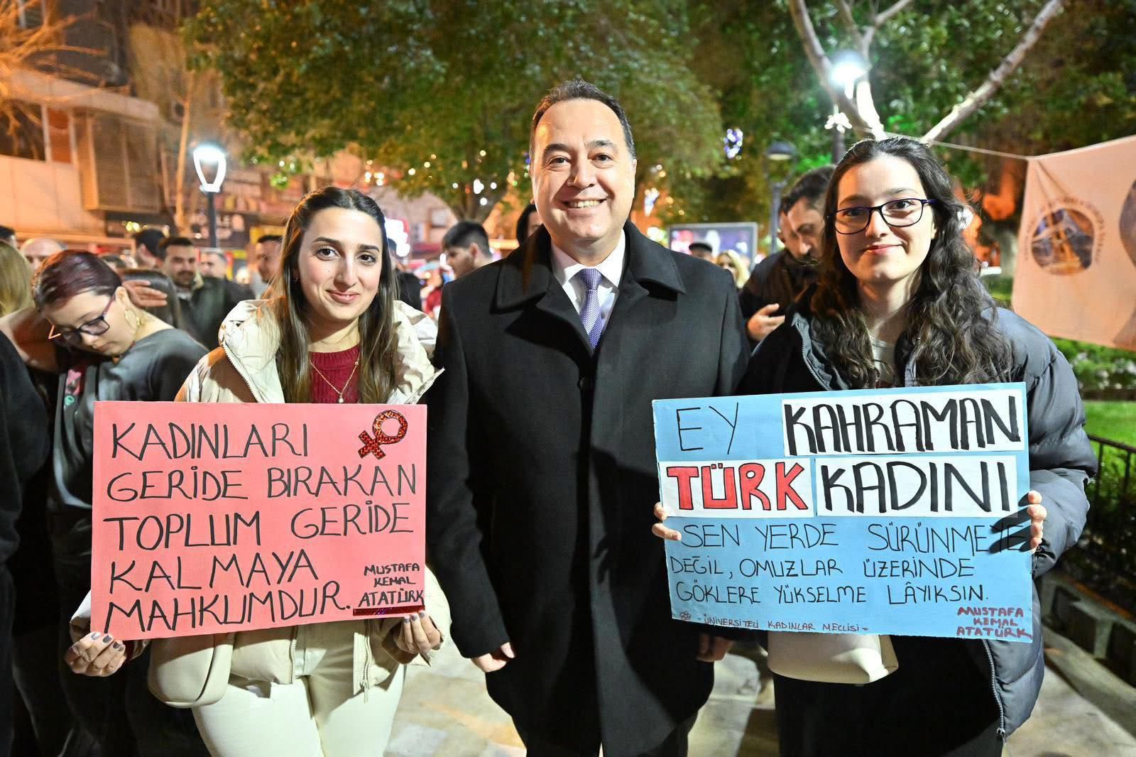 Manisa’da 8 Mart Gece Yürüyüşü: Kadınlar Eşitlik ve Özgürlük İçin Yürüdü