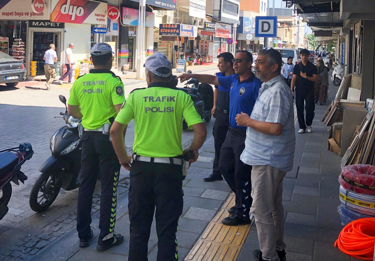 Turgutlu’da kaldırım işgaline karşı ortak denetim