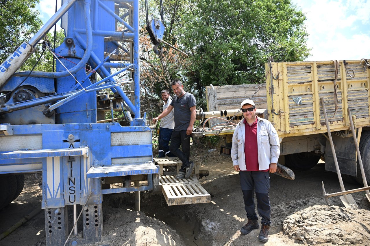 Turgutlu'nun iki mahallesinde yeni içme suyu sondaj çalışmaları