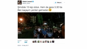 Haluk Levent Turgutlu'da çayları ısmarladı