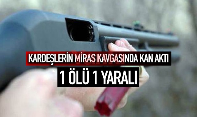 Manisa'da kardeşlerin miras kavgasında 1 kişi öldü, 1 kişi yaralandı