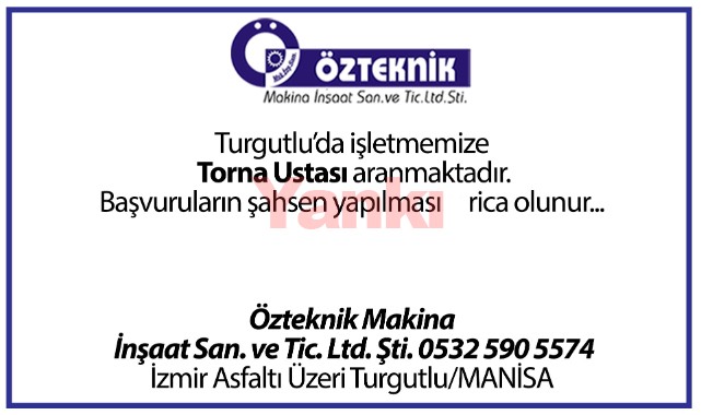 Eleman Alınacaktır