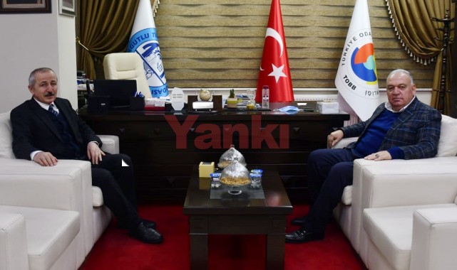 ESK Genel Müdürü Uzun, TUTSO Başkanı Aydın’ı Ziyaret Etti