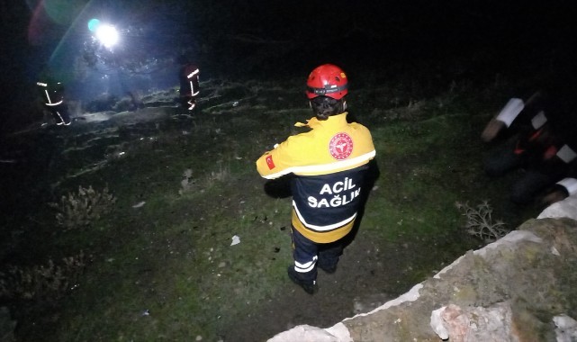 Uçuruma yuvarlanan otomobildeki asteğmen hayatını kaybetti
