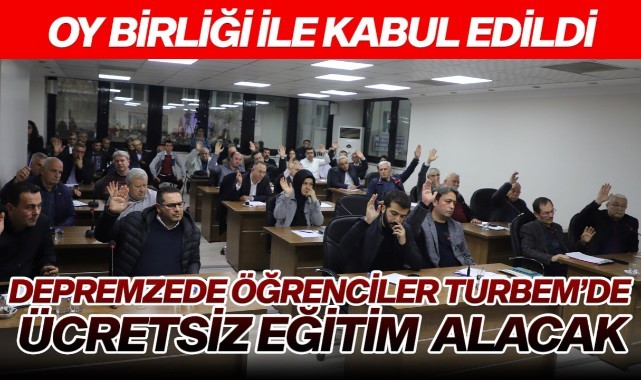 Depremzede öğrenciler TURBEM'de ücretsiz eğitim alacak