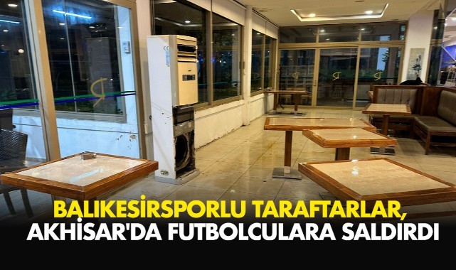 Balıkesirsporlu taraftarlar, Akhisar'da futbolculara saldırdı