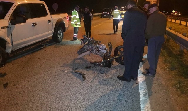 Kapıkule yolunda feci kaza: 78 metre sürüklenen motosiklet sürücüsü hayatını kaybetti