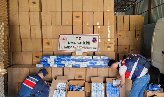 İzmir'de 34 milyon 740 bin kaçak makaron ele geçirildi
