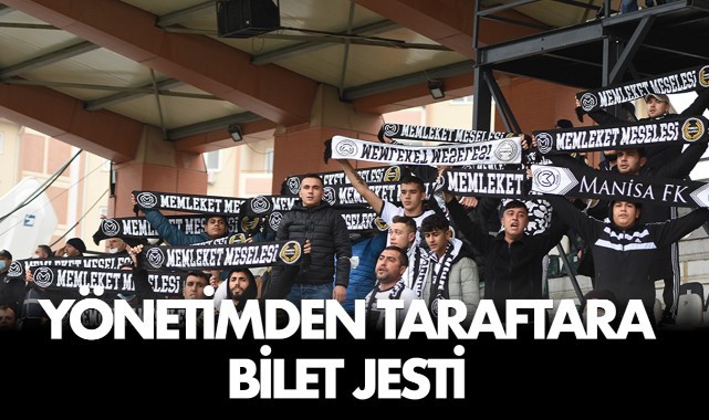 Manisa FK yönetiminden Göztepe maçı öncesi taraftara bilet jesti