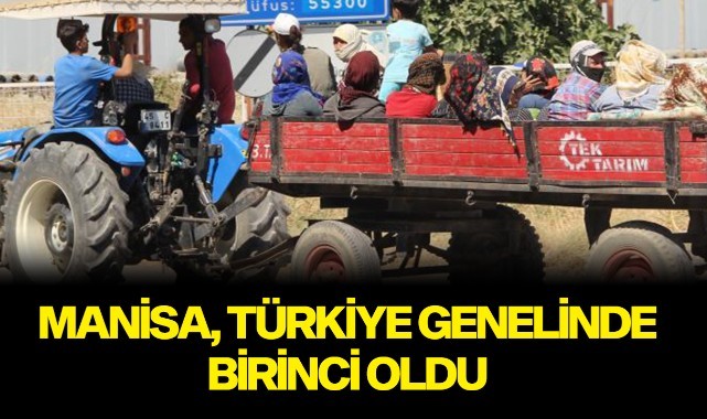 Manisa, Türkiye genelinde en fazla traktör kullanılan il oldu
