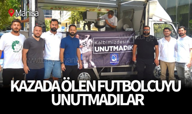 Yunusemre Belediyespor trafik kazasında ölen futbolcusunu unutmadı