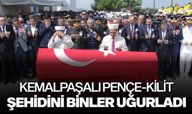 Kemalpaşalı Pençe-Kilit şehidini binler uğurladı
