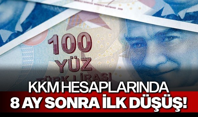 KKM hesaplarında 8 ay sonra ilk düşüş