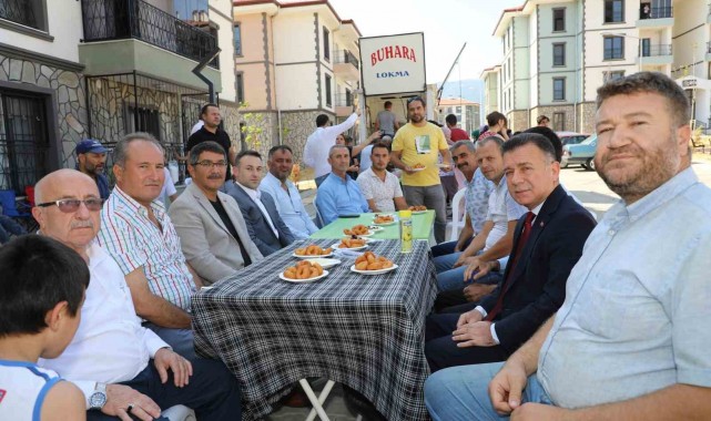 TOKİ evlerine yerleşen vatandaşlar lokma hayrı yaptı