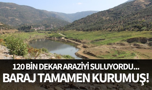 120 bin dekar araziyi suluyordu... Baraj tamamen kurumuş!