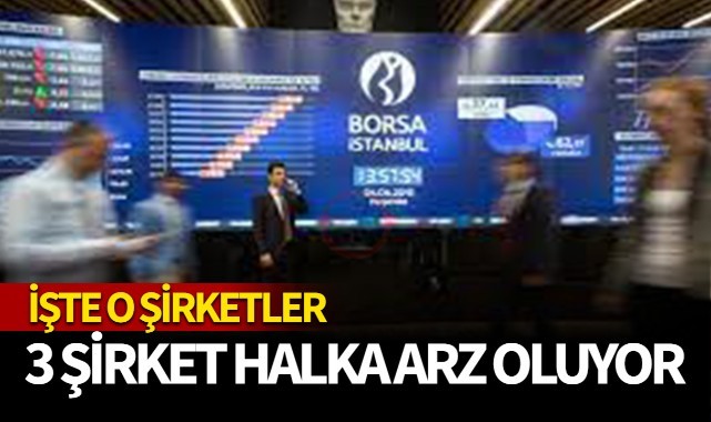 3 şirketin halka arzına onay!