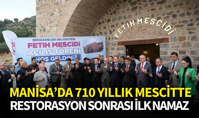 710 yıllık mescitte restorasyon sonrası ilk namaz