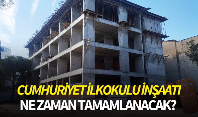 Cumhuriyet İlkokulu inşaatı yükseliyor