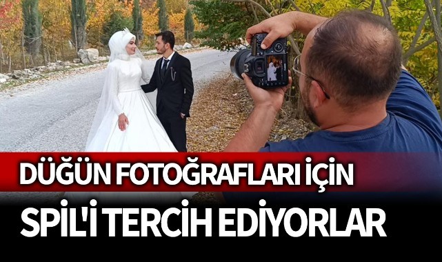 Düğün fotoğrafları için Spil'i tercih ediyor