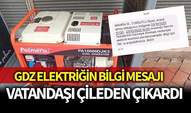 GDZ Elektrik'in bilgi mesajı vatandaşı çileden çıkardı