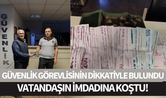 Güvenlik görevlisinin dikkatiyle bulundu!
