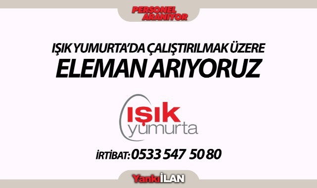 Işık Yumurta'da çalışmak üzere...