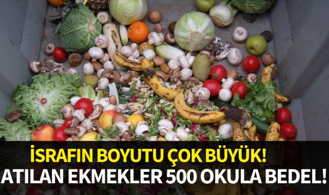 İsrafın boyutu çok büyük: Atılan ekmekler 500 okula bedel!