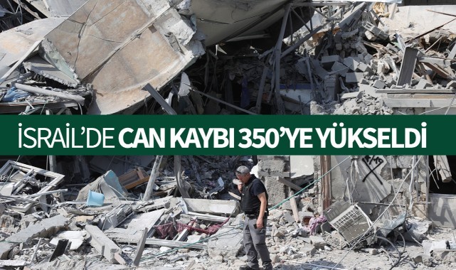 İsrail'de can kaybı 350'ye yükseldi