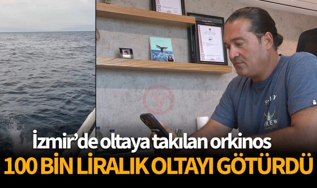 İzmir’de oltaya takılan orkinos 100 bin liralık oltayı götürdü