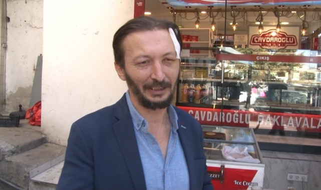 'Ne bakıyorsun' deyip esnafı kafasından bıçaklayıp kaçtılar