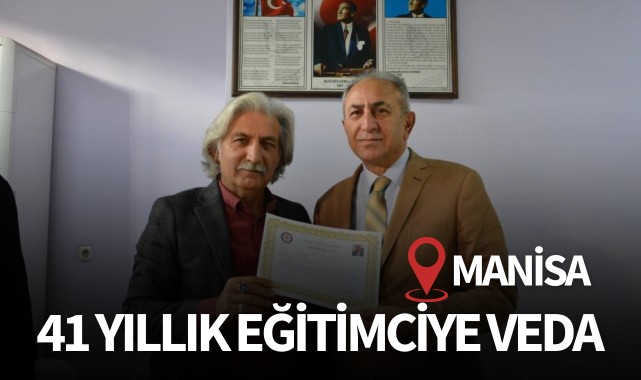 41 yıllık eğitimciye veda
