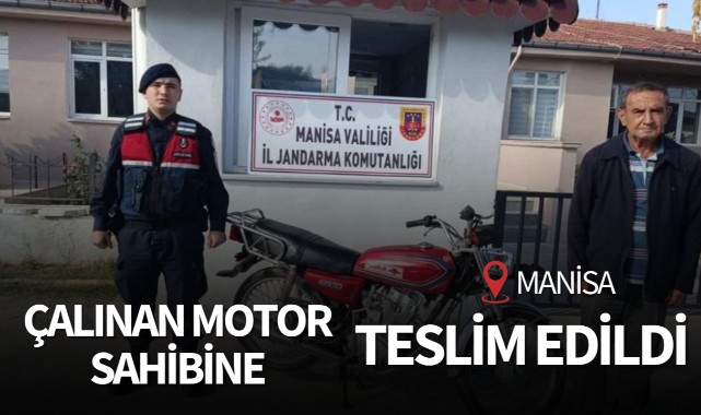 Çalınan motor sahibine teslim edildi