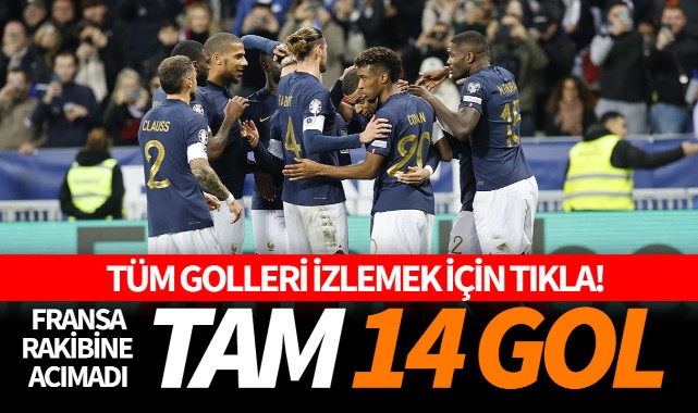 Fransa'dan tarihi sonuç: 14-0 (TIKLA İZLE)