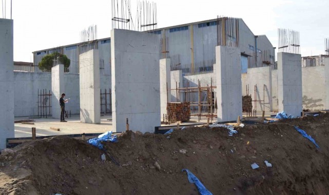 İlçede KYK yurt inşaatı yükseliyor
