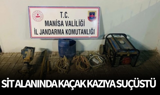 Sit alanında kaçak kazıya suçüstü