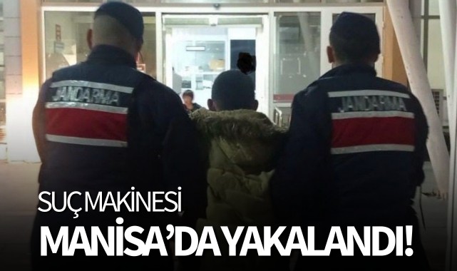 Suç makinesi Manisa'da yakalandı!