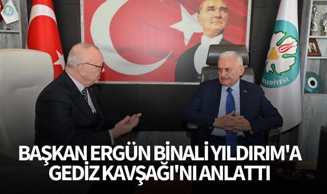 Başkan Ergün Binali Yıldırım'a Gediz Kavşağı'nı anlattı