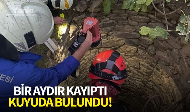 Bir aydır kayıp olan köpek kuyuda bulundu!