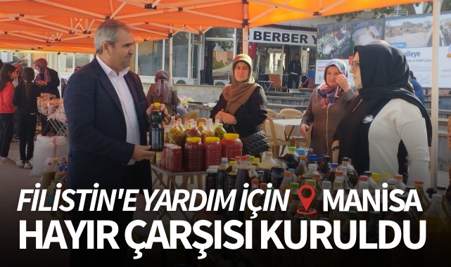 Filistin'e yardım için hayır çarşısı kuruldu