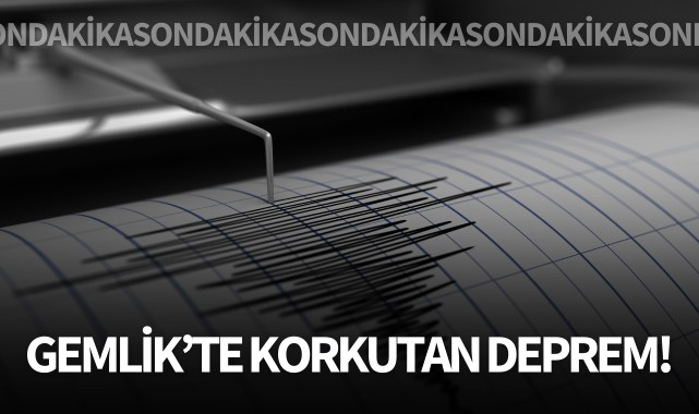 Gemlik'te korkutan deprem!