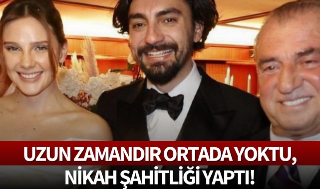 Uzun zamandır ortada yoktu,nikah şahitliği yaptı!
