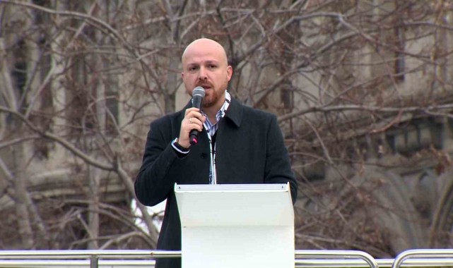 Bilal Erdoğan tarihi yürüyüşte konuştu: "Filistin soykırımına sebep olanlar ve şehitlerimizin katilleri aynı"