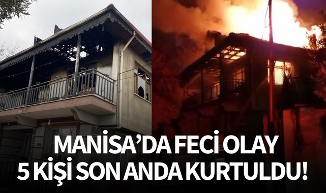 Manisa'da feci olay: 5 kişi son anda kurtuldu!